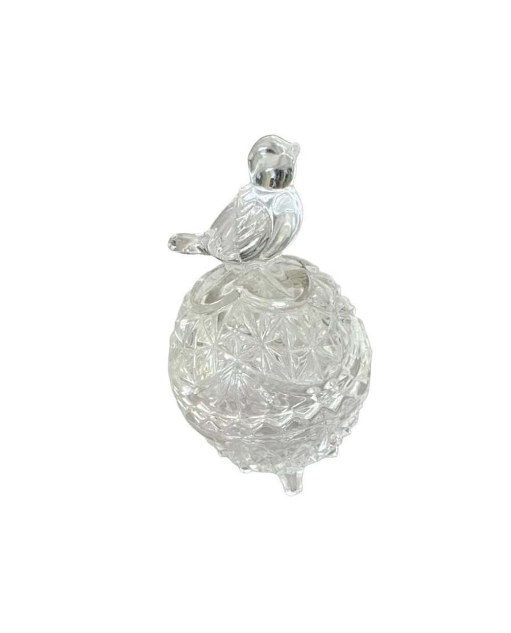 Hofbauer Byrdes Collection Lead Crystal Bird Trinket Box Germany